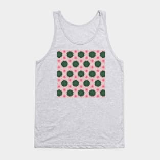 Cute, floral and abstract flower pattern painting (flowers, nature, watercolor, pink, colorful, colorandcolor, color and color, colorful flower, vintage) Tank Top